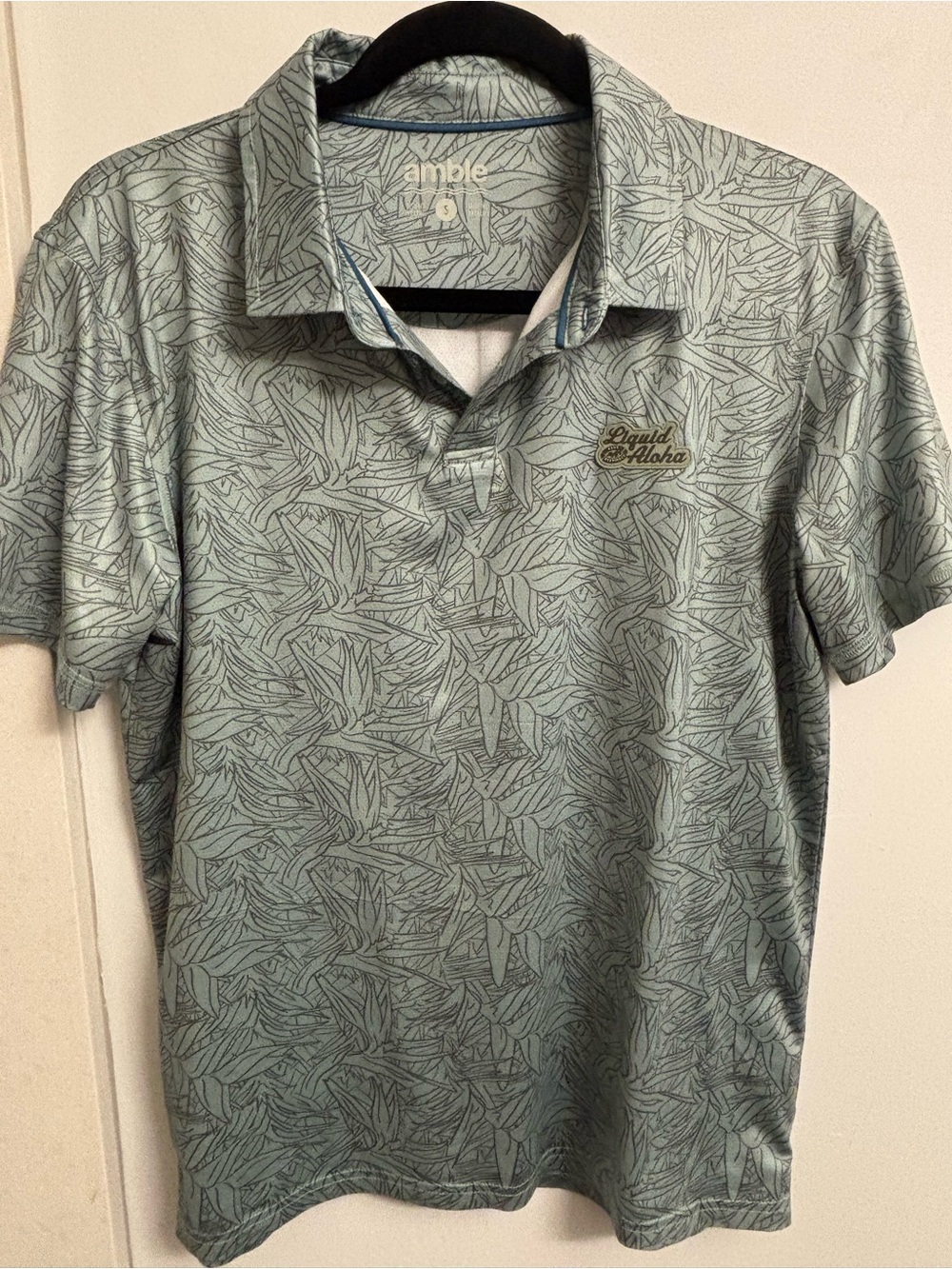 Light green Kona Brewing dry fit polo